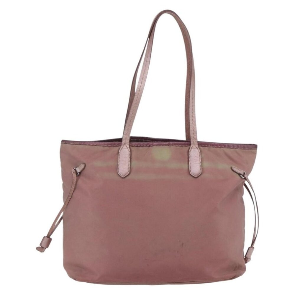 PRADA Tote Bag Nylon Pink Silver Auth bs31047 - Picture 2 of 16